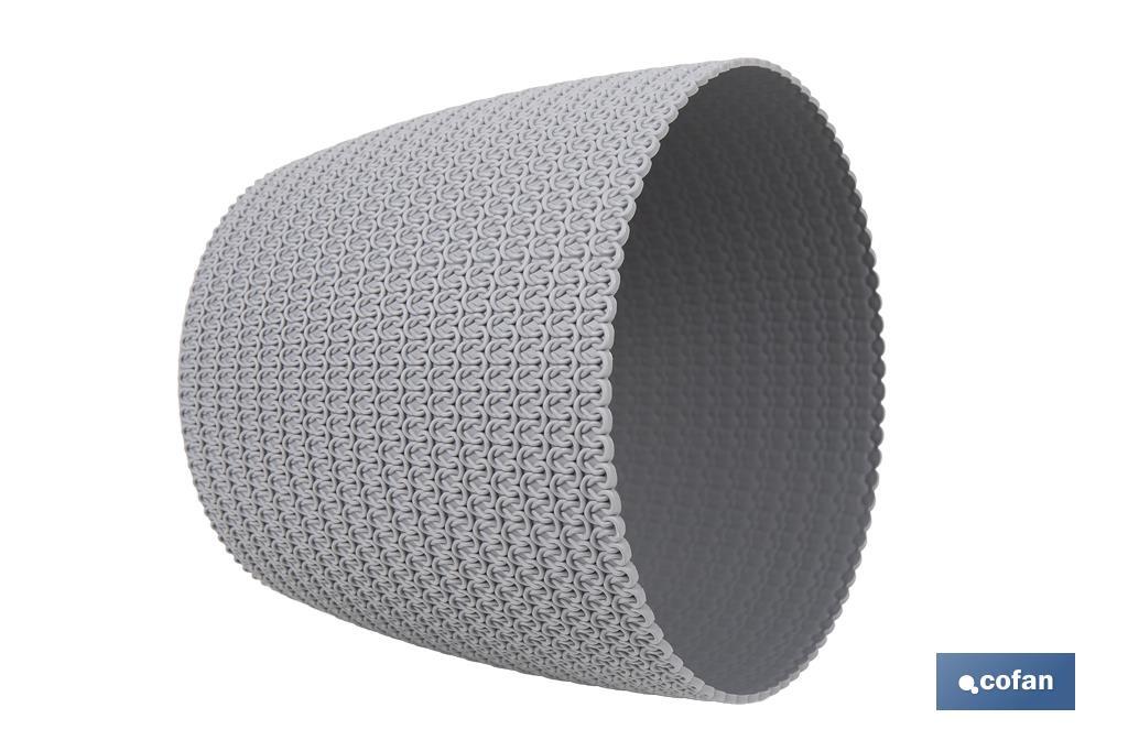 Decorative planters with woven design | UV resistant | Material: polypropylene | Available in different size and colours - Cofan