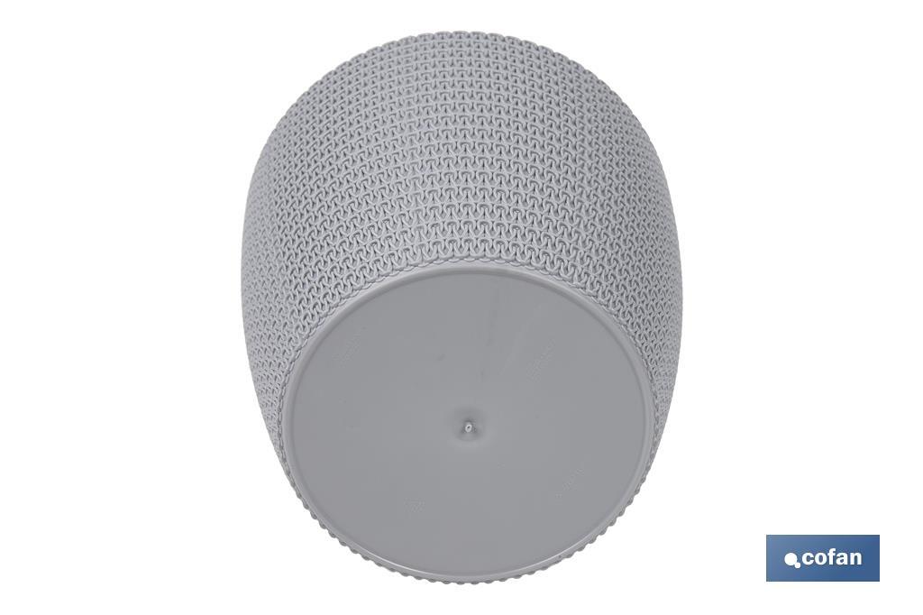 Decorative planters with woven design | UV resistant | Material: polypropylene | Available in different size and colours - Cofan