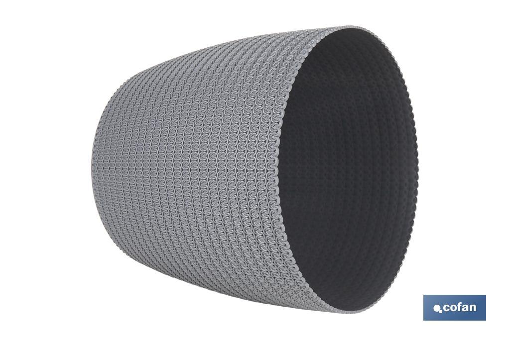 Decorative planters with woven design | UV resistant | Material: polypropylene | Available in different size and colours - Cofan
