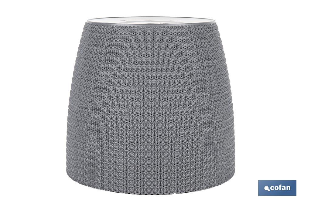 Decorative planters with woven design | UV resistant | Material: polypropylene | Available in different size and colours - Cofan