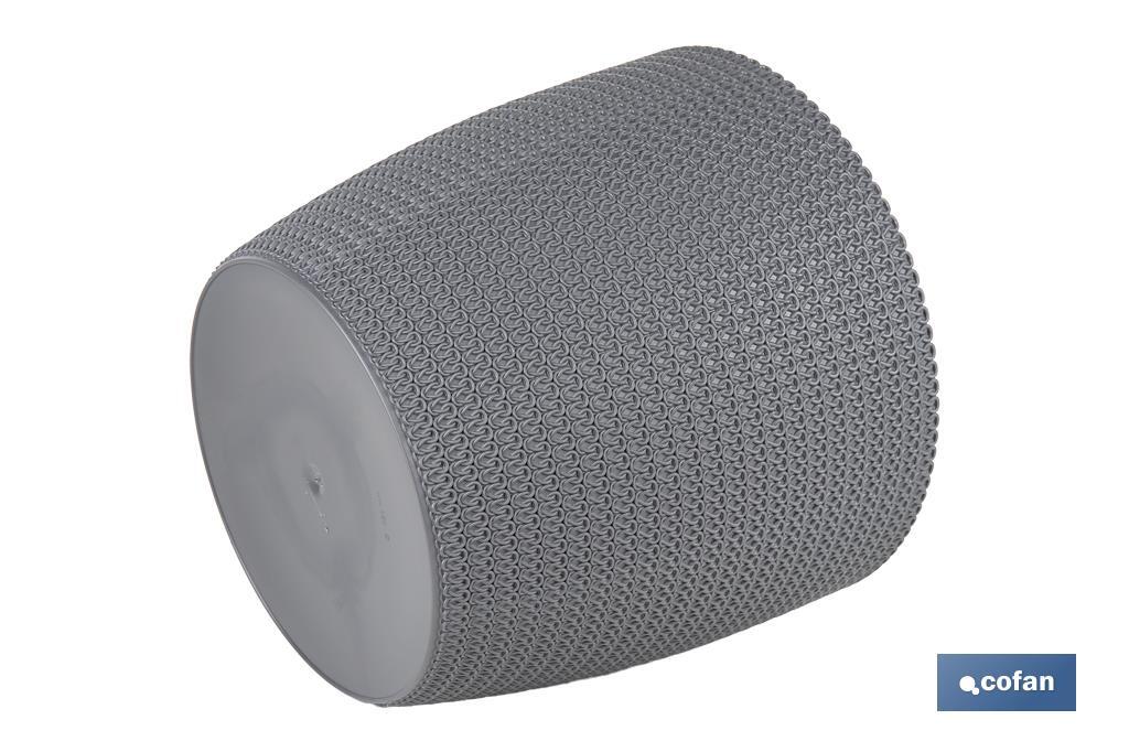 Decorative planters with woven design | UV resistant | Material: polypropylene | Available in different size and colours - Cofan