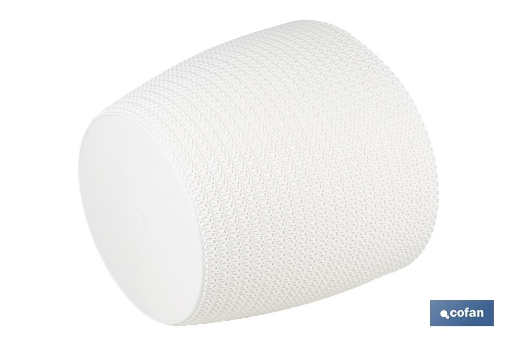 Decorative planters with woven design | UV resistant | Material: polypropylene | Available in different size and colours - Cofan