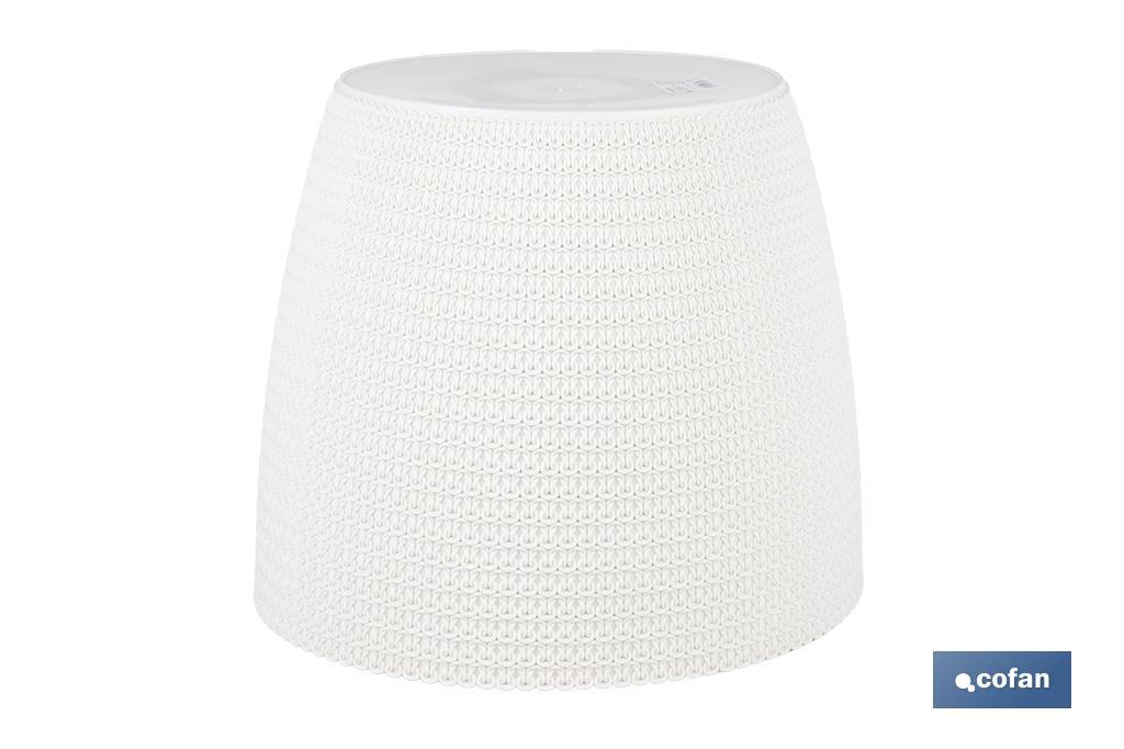 Decorative planters with woven design | UV resistant | Material: polypropylene | Available in different size and colours - Cofan