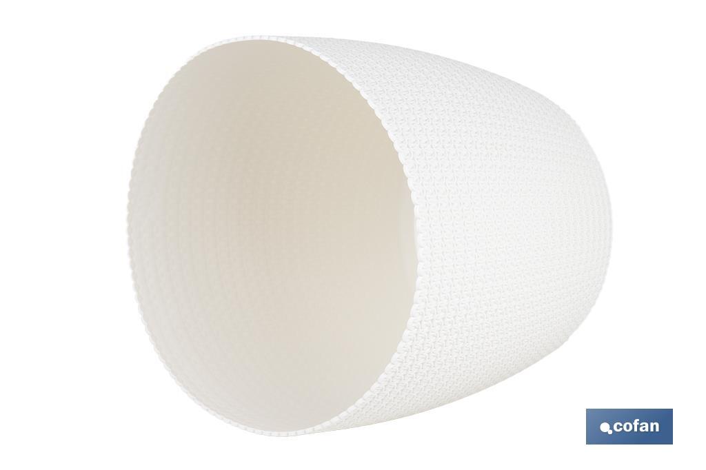 Decorative planters with woven design | UV resistant | Material: polypropylene | Available in different size and colours - Cofan