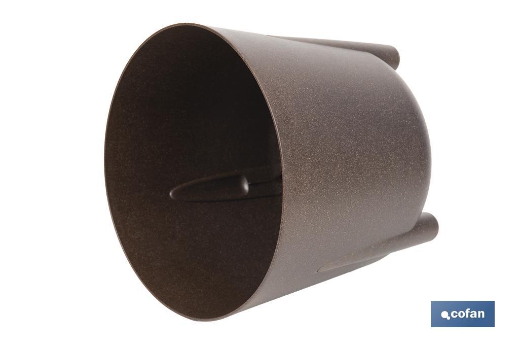 Decorative plant pots with legs | Drain plug included | Available in coffee and cream colours | Different sizes and capacities - Cofan