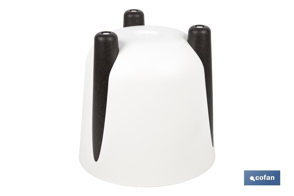 Decorative plant pots with legs | Drain plug included | Available in coffee and cream colours | Different sizes and capacities - Cofan