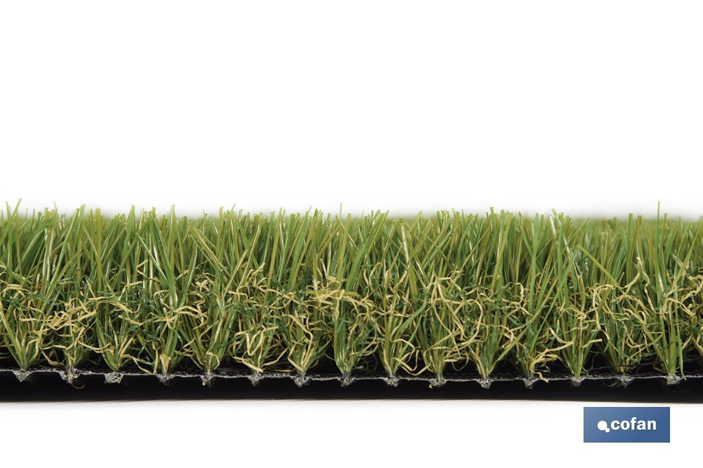 Artificial grass for terrace and garden | Padded, comfortable and resistant model | Ideal for outdoors and swimming pools - Cofan