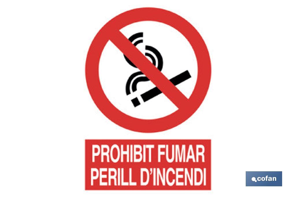 Prohibit fumar perill - Cofan