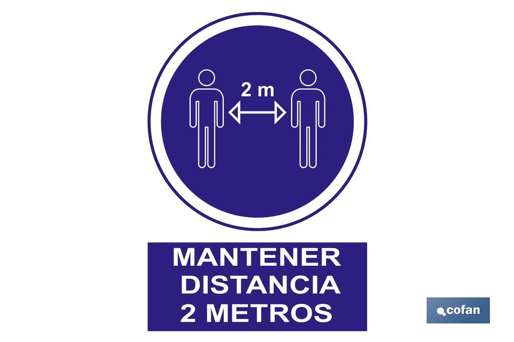 Obligatorio mantener la distancia de 2 metros - Cofan