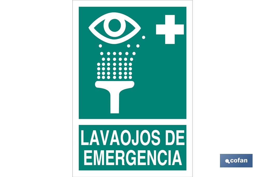 Lavaojos de Emergencia Pictograma + Texto - Cofan