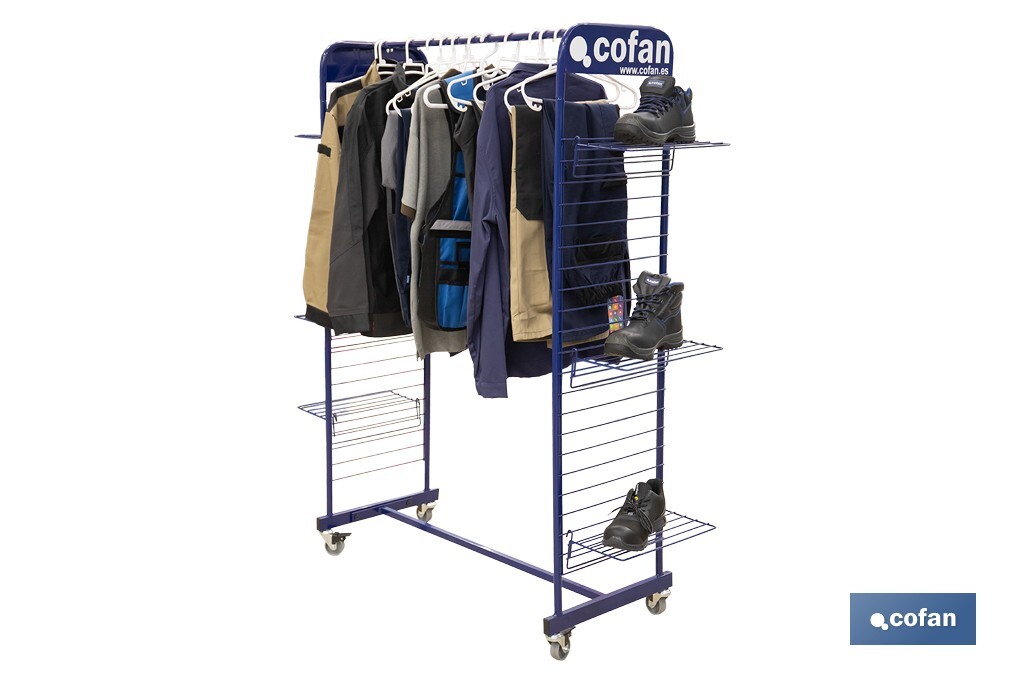 PRÉSENTOIR VÊTEMENTS, CHAUSSURES ET GANTS - Cofan