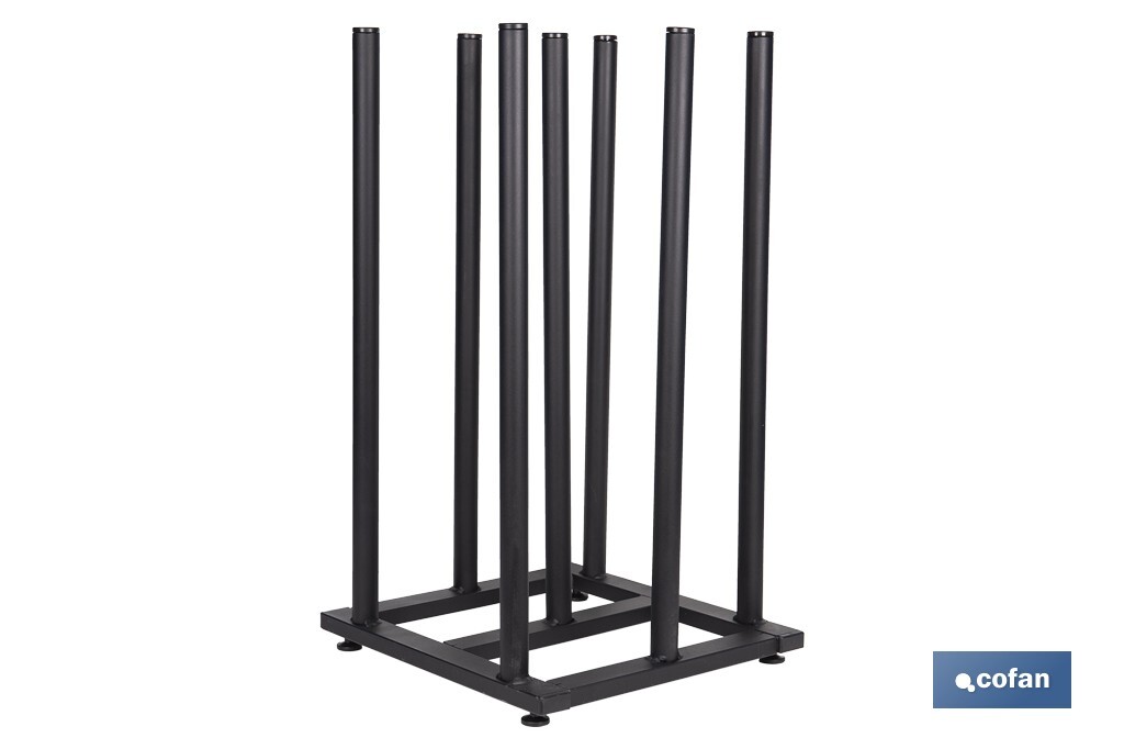 Vertical display stand for 7 oilcloth rolls | Sturdy metal construction | Efficient organisation - Cofan