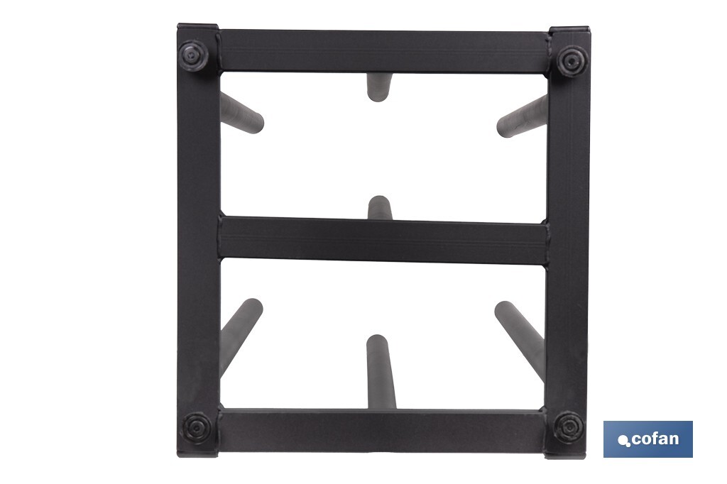 Vertical display stand for 7 oilcloth rolls | Sturdy metal construction | Efficient organisation - Cofan