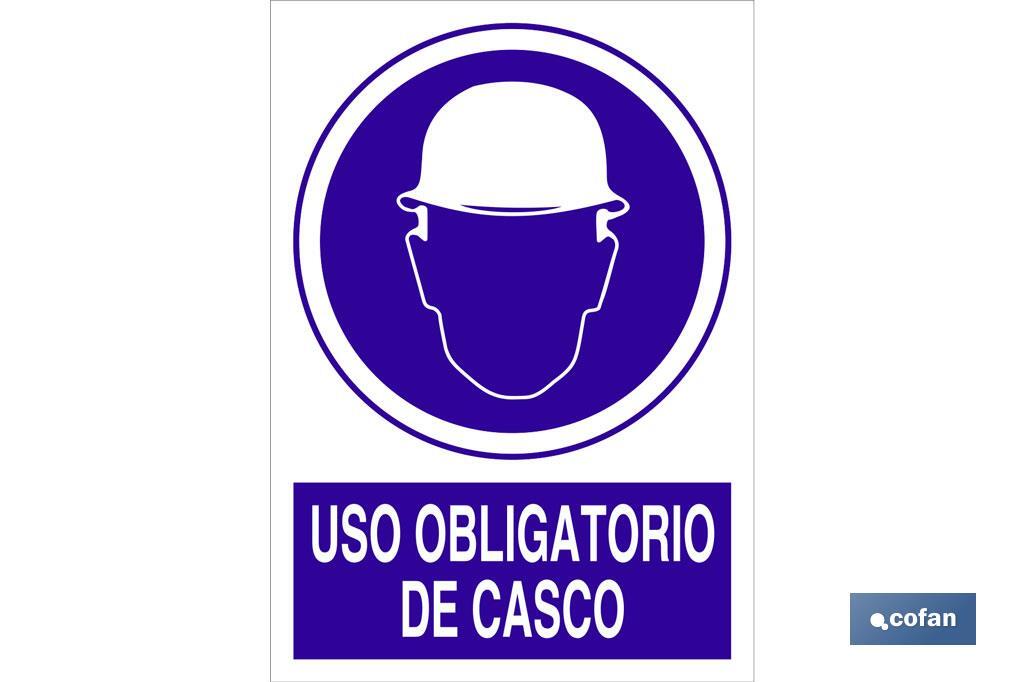 Uso obligatorio de casco - Cofan