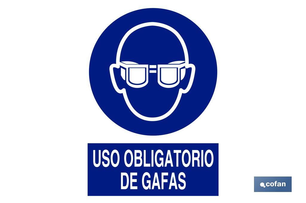 Uso obligatorio de gafas - Cofan