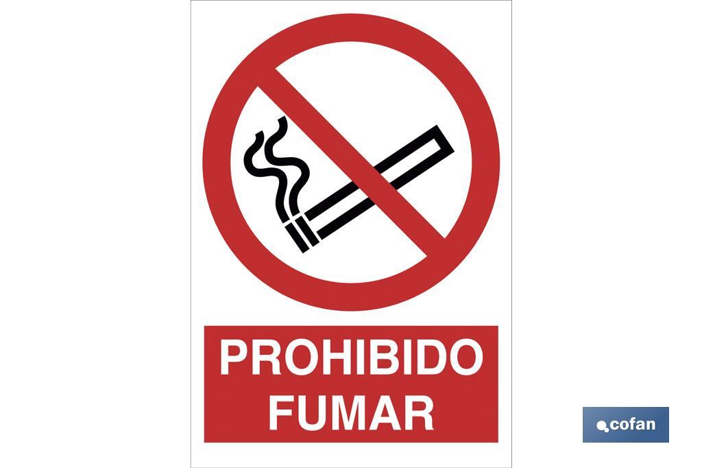 Prohibido fumar - Cofan