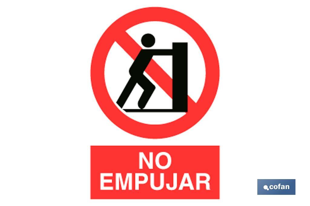 Prohibido Empujar - Cofan