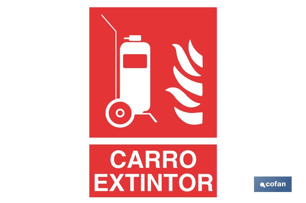 Carro Extintor Pictograma + Texto - Cofan