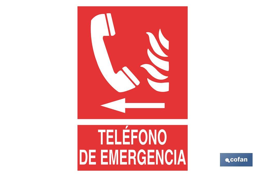 Telefone de emergência - Cofan