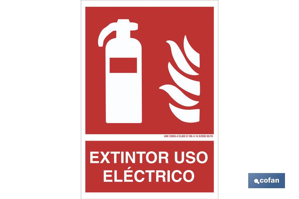 Electric use extinguisher - Cofan