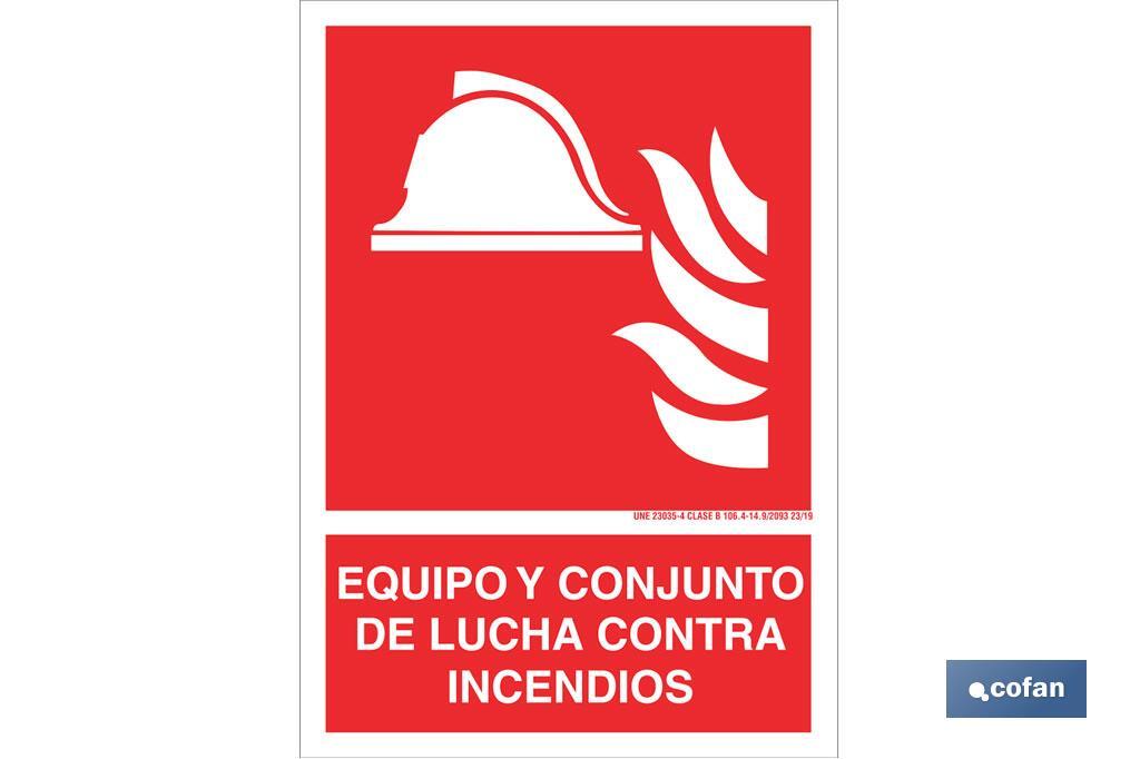 Equipamento e conjunto de combate a incêndios - Cofan