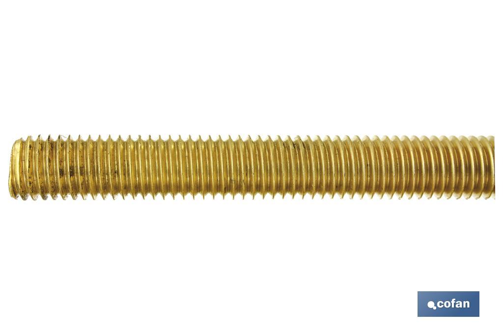 Brass threaded rod - Cofan