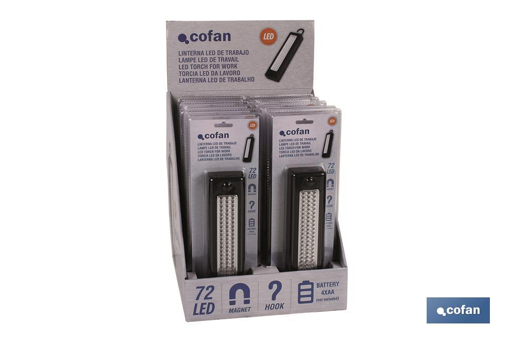 Expositor 12 pçs Lâmpada 72 LED - Cofan