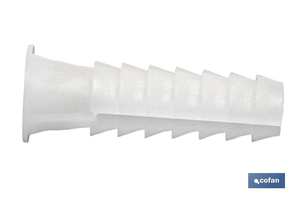 White plastic plugs - Cofan