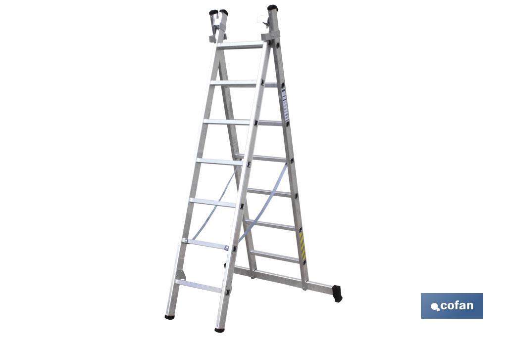 Aluminium ladder 2 steps EN 131 - Cofan