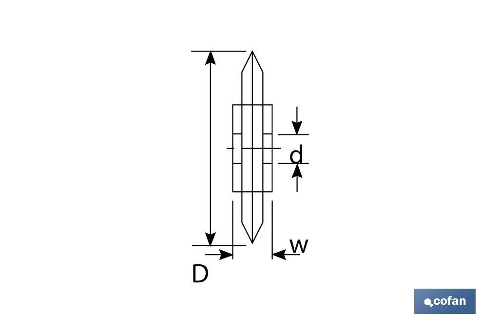 Lama di ricambio | Per tagliatubi | Diametro: 19 x 6,2 mm | Ideale per acciaio inossidabile - Cofan