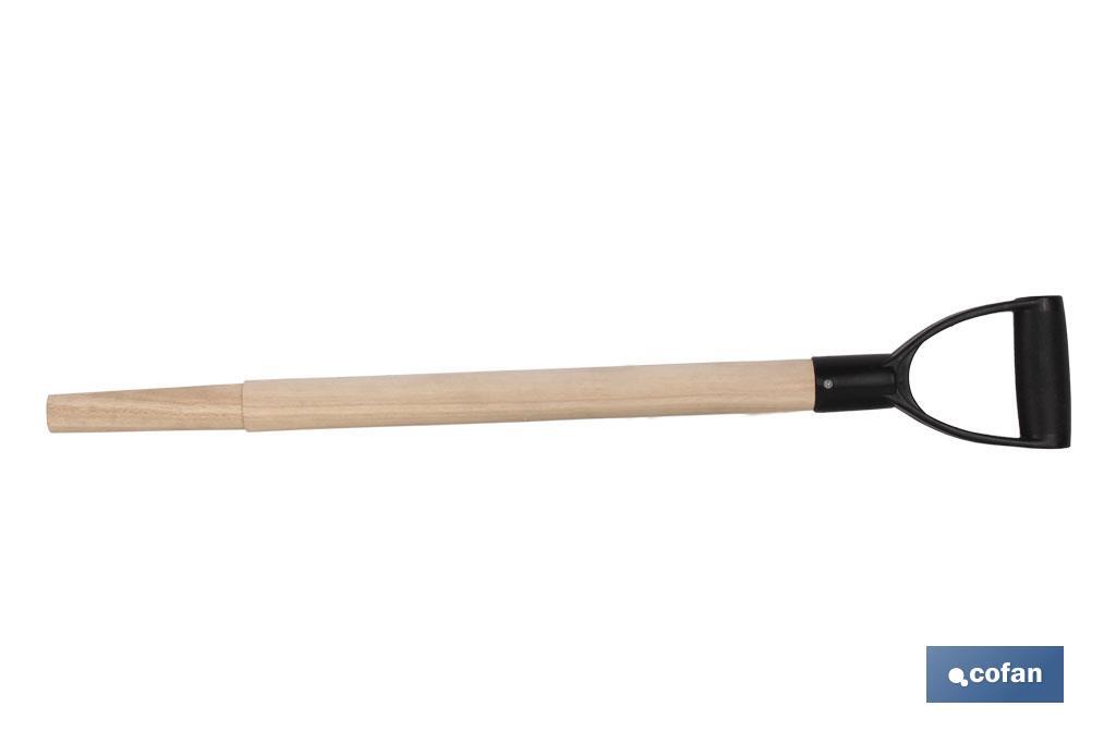 Wooden handle for spade head | Lightweight and comfortable handle | Size: 55mm - Cofan