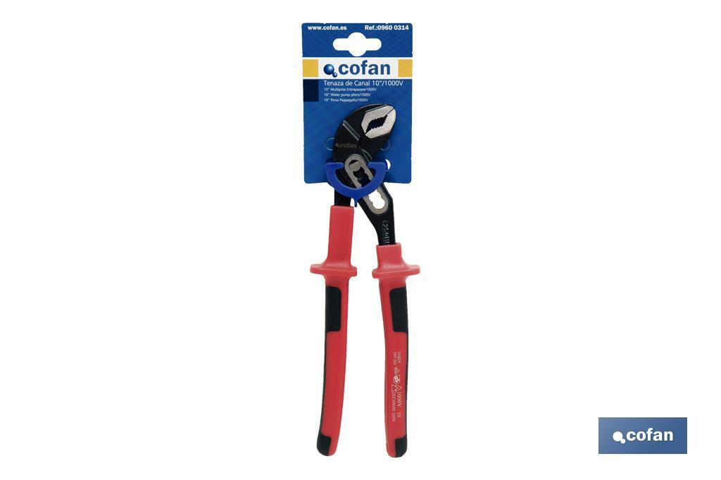 Water pump pliers | Insulated pliers for better safety | Length: 10" - Cofan