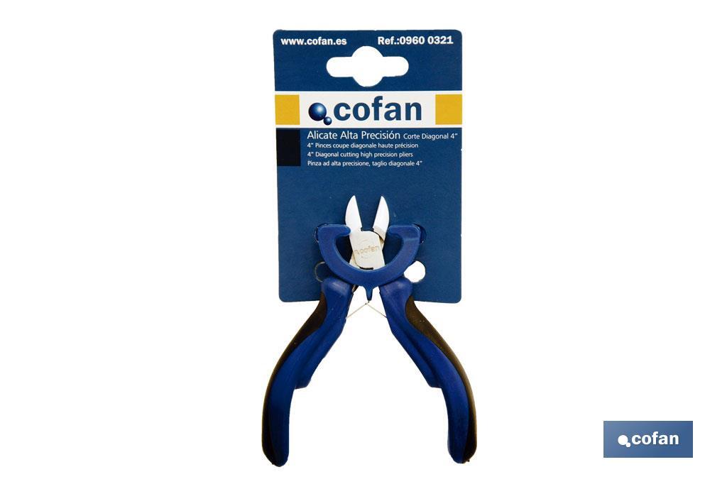 Mini diagonal pliers | Chrome-vanadium steel | Length: 6" - Cofan