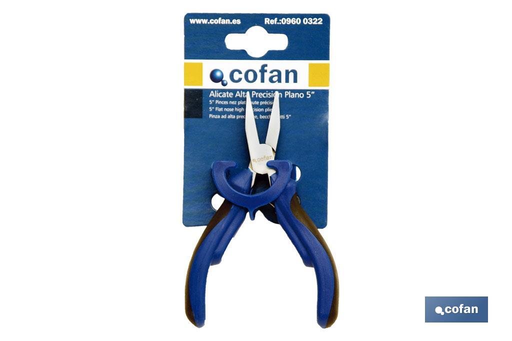 Alicate mini boca plana 5" - Cofan