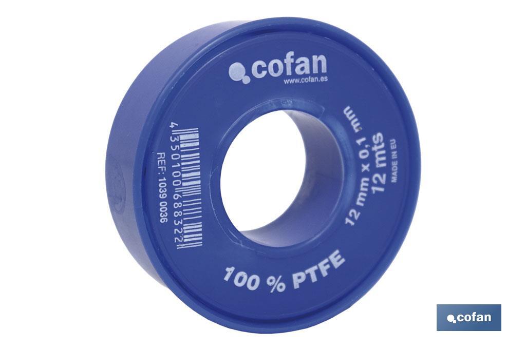 Rollo PTFE DE 12mm X 0,10mm - Cofan