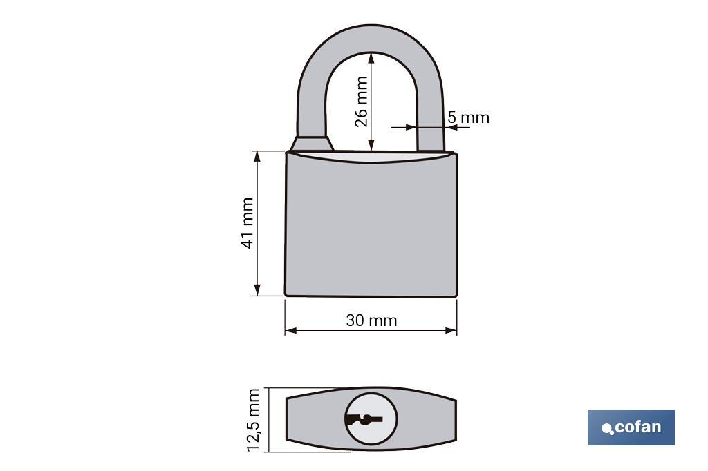 Cadenas à combinaison à 3 chiffres | Cadenas de sécurité pour usage quotidien - Cofan