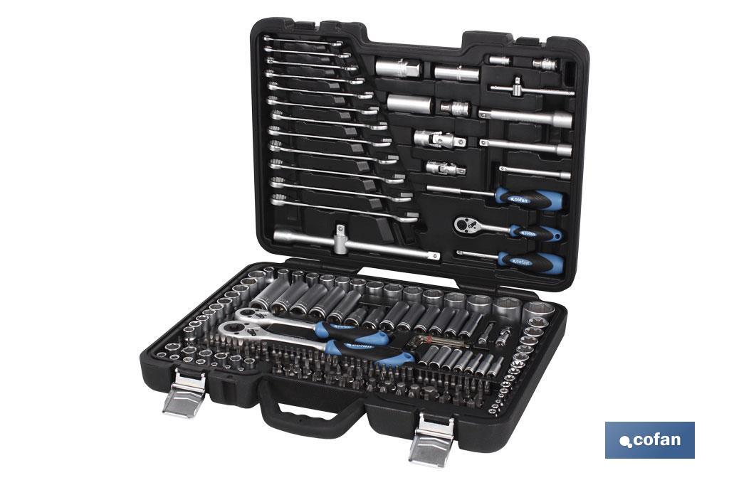 Professional handtool kit - 218pcs - Cofan