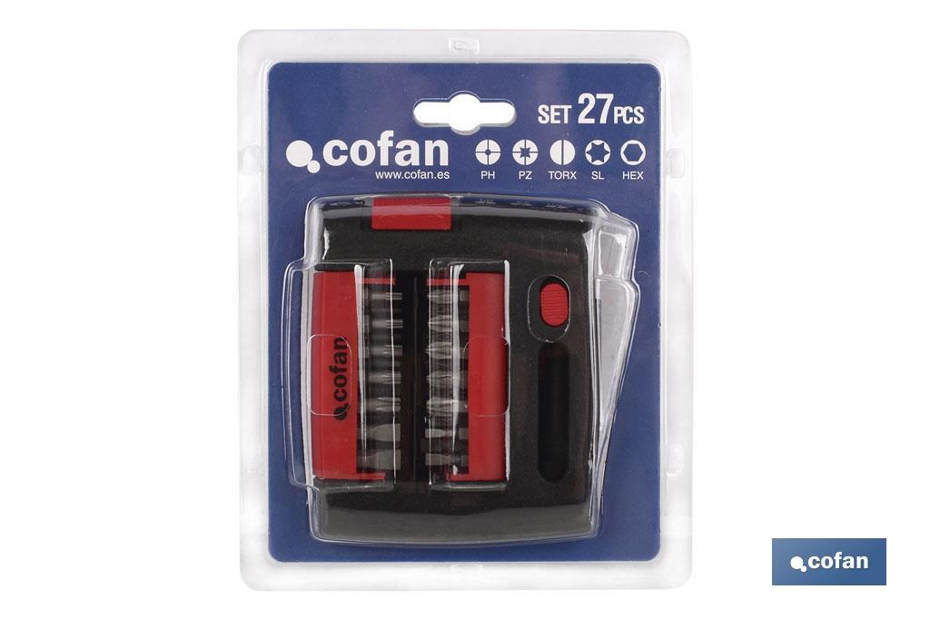 Jogo de pontas 1/4" - Cofan