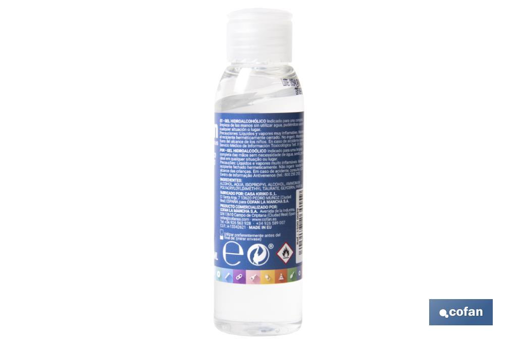 Hand sanitiser gel | Pack of 35 pieces | More than 70% alcohol content - Cofan