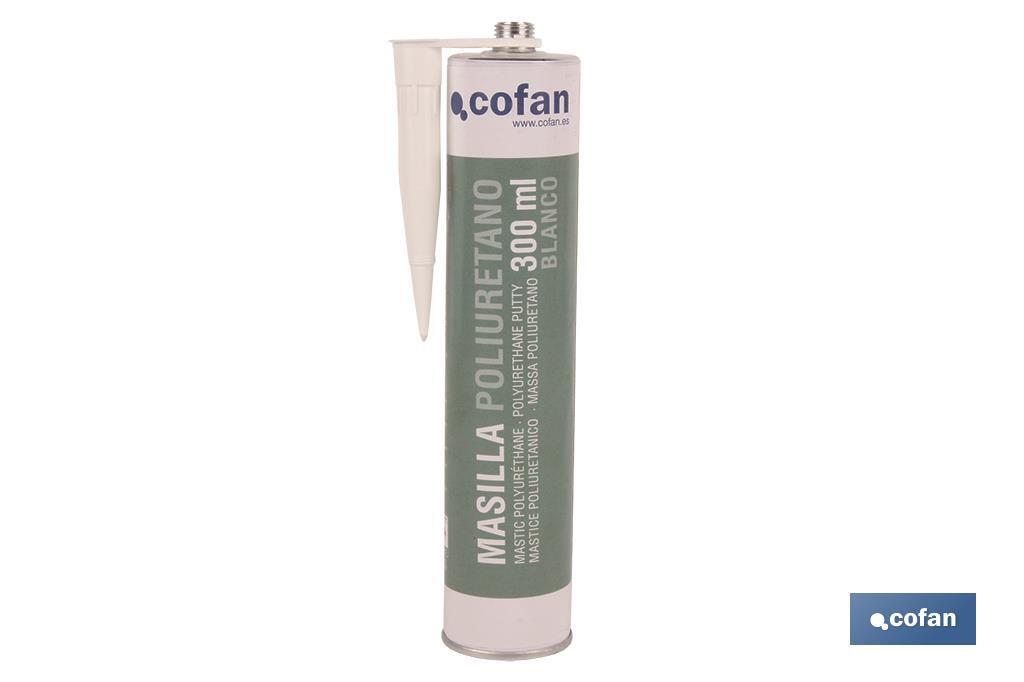 Mastic de Scellement en Polyuréthane | Couleur Grise | Cartouche de 300 ml - Cofan