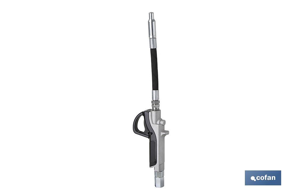 Straight oil control gun | Flexible Hose | Straight non-drip nozzle | High accuracy gun - Cofan