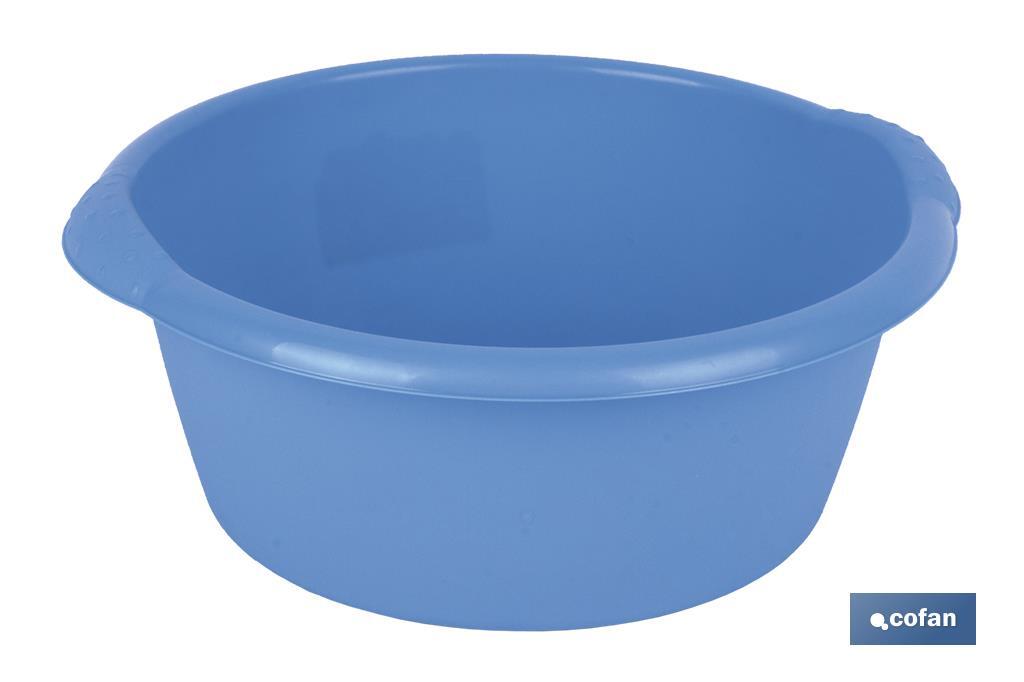 Bassine de Couleur Bleue | Modèle Udai | Capacité 3, 6, 10, 15 ou 25 L | Fabriqué en Polypropylène | Bassine Multi-usages - Cofan