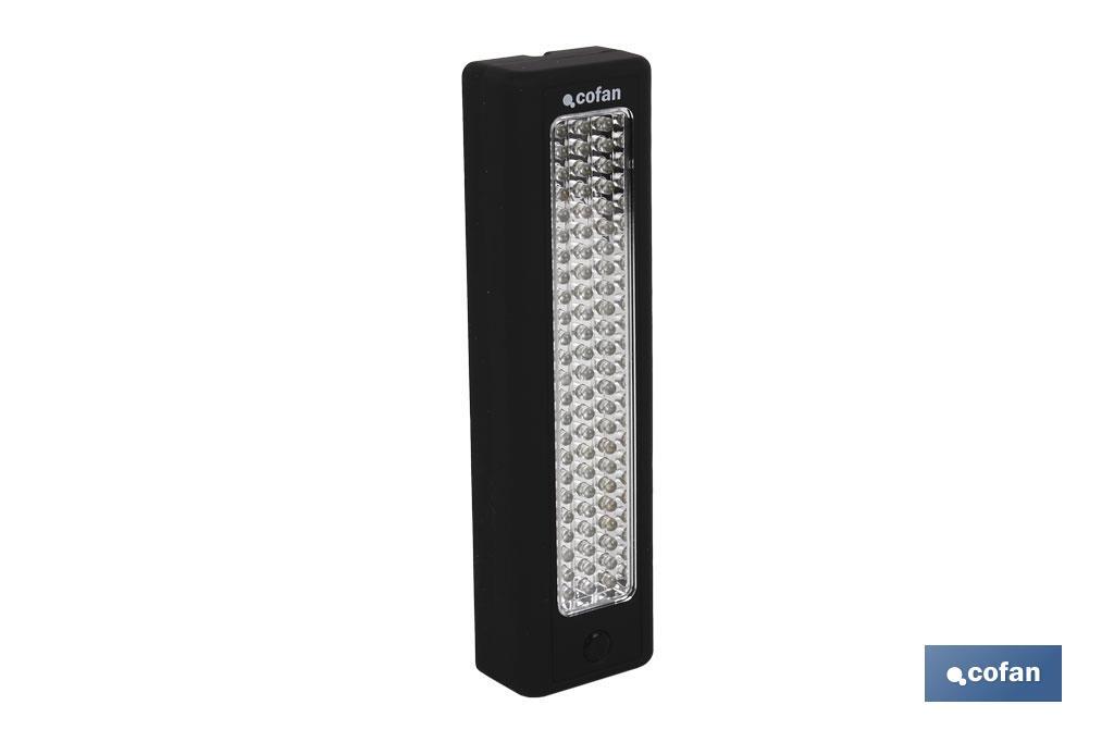 GAMBIARRA 72 LED RECTANGULAR IMAN/GANCHO - Cofan