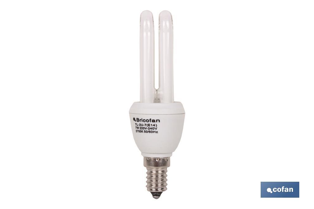 Energy saving lamp 2U 7W/E14 - Cofan