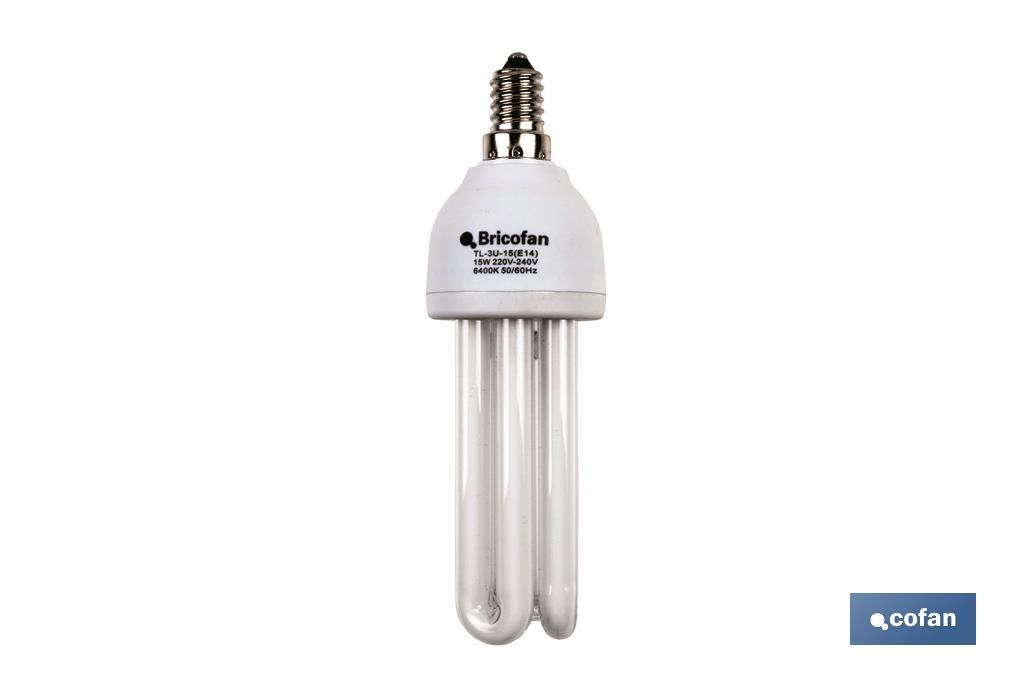 Energy saving lamp 3U 15W/E14 - Cofan