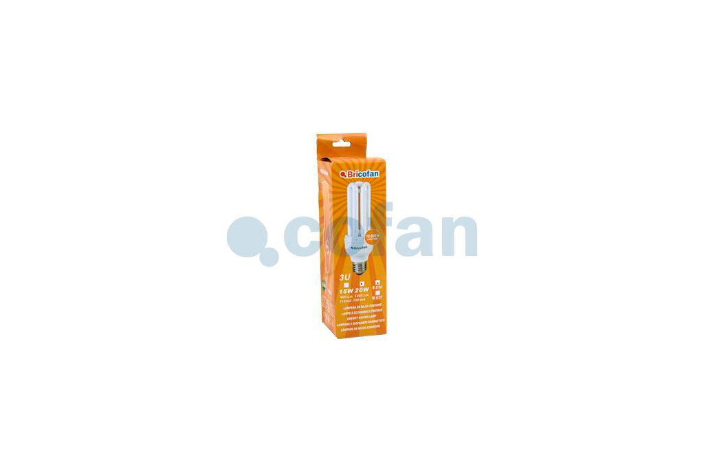 Lâmpada de baixo consumo 3U 20W/E14 - Cofan