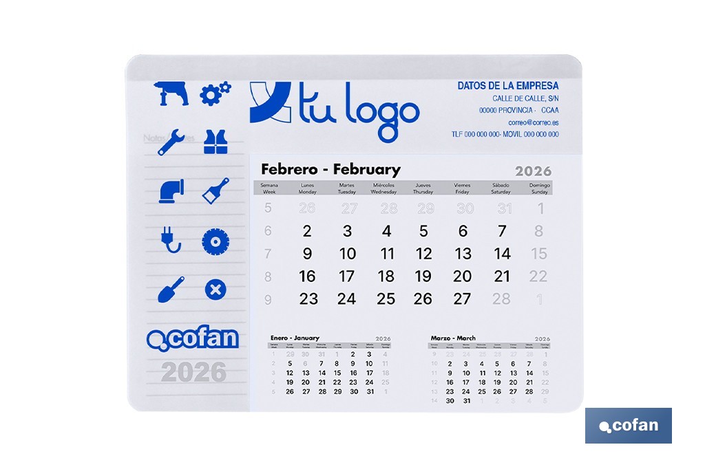 Alfombrilla Calendario - Cofan
