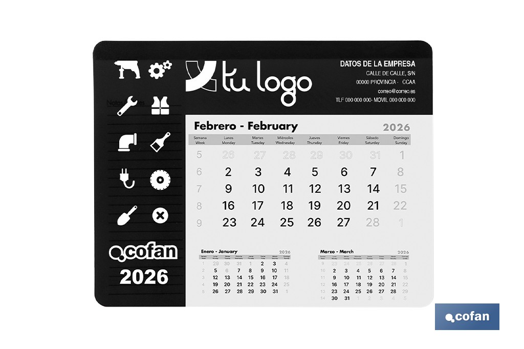 Alfombrilla Calendario - Cofan