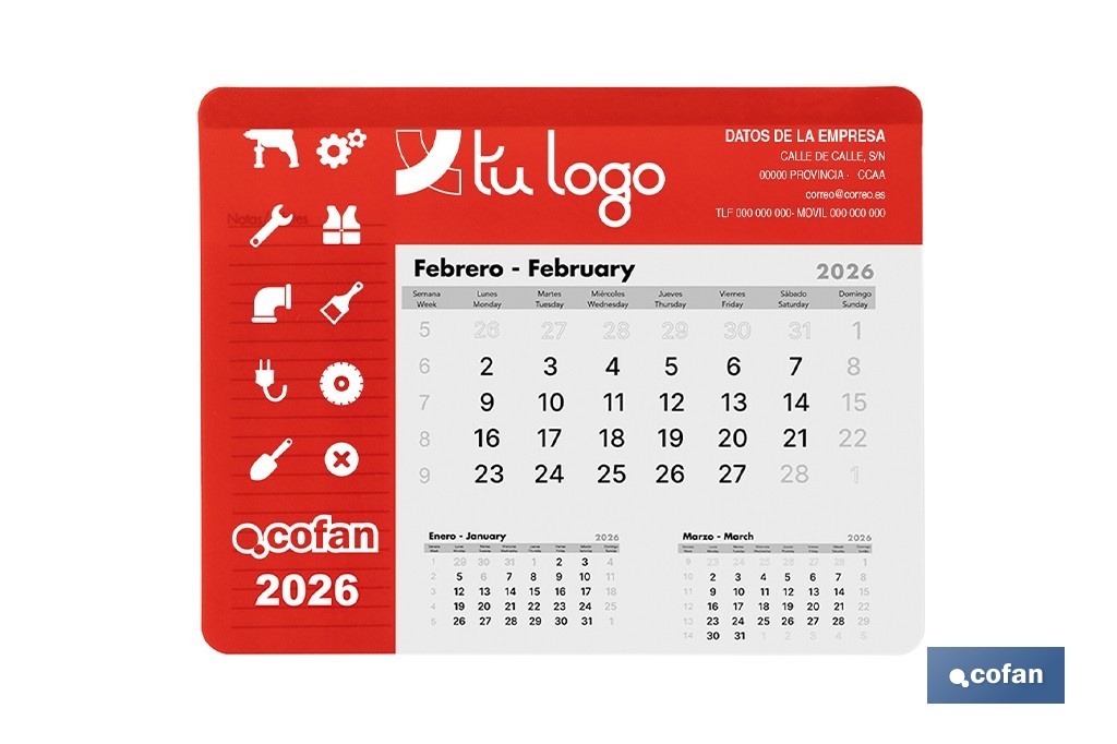 Alfombrilla Calendario - Cofan