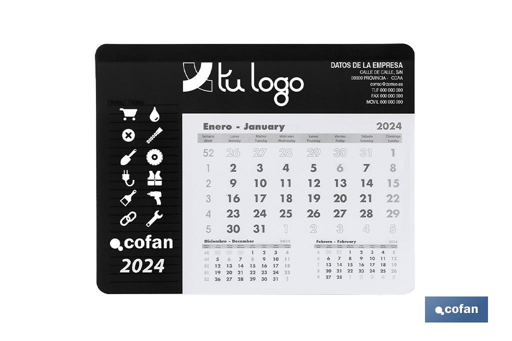 Alfombrilla Calendario - Cofan